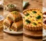 Comparação entre massa folhada, massa fillo, massa brisée e massa frolla em diferentes preparações culinárias.